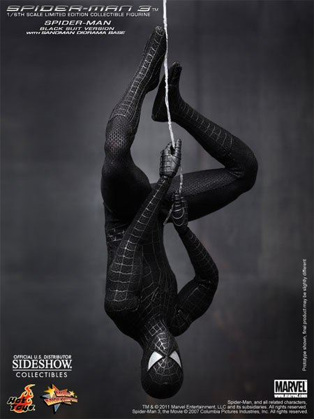 Marvel Spider-Man Black Suit Version Sixth Scale Figure by Hot Toys |  Sideshow Collectibles