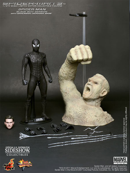 Marvel Spider-Man Black Suit Version Sixth Scale Figure  Collector Edition View 15