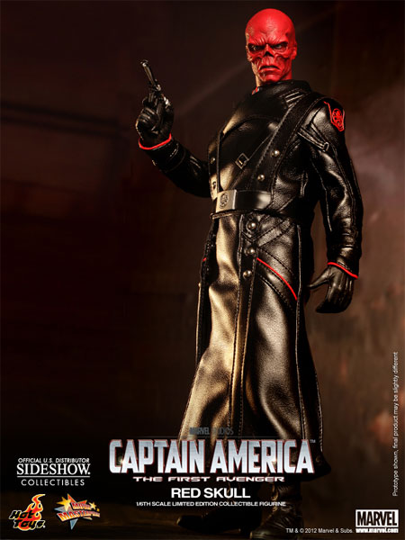 Red skull shop figure