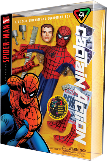 Captain Action Spider-Man Deluxe Costume Set Collectible Fi