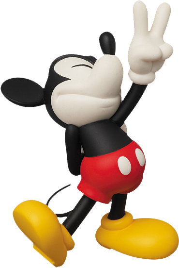 Disney Peace Sign Mickey Vinyl Collectible by Medicom Toy