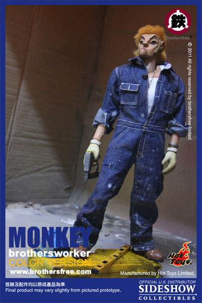 1/6スケール レア ホットトイズ BROTHERS FREE 3周年記念 Monkey Brothersworker Sixth Scale Figure by Hot Toys | Sideshow