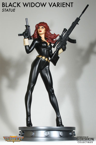 Marvel Black Widow Variant Polystone Statue  (Prototype Shown) View 2
