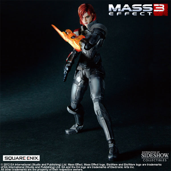 T-shirt Femmes Manches Longues SELECT WAY - Mass Effect - Commander Shepard Symboles - Noir