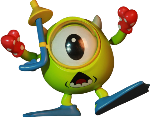 Disney Mike (Diver Version) Vinyl Collectible by Hot Toys