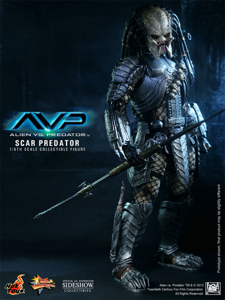 Predator Scar Predator Sixth Scale Figure by Hot Toys | Sideshow