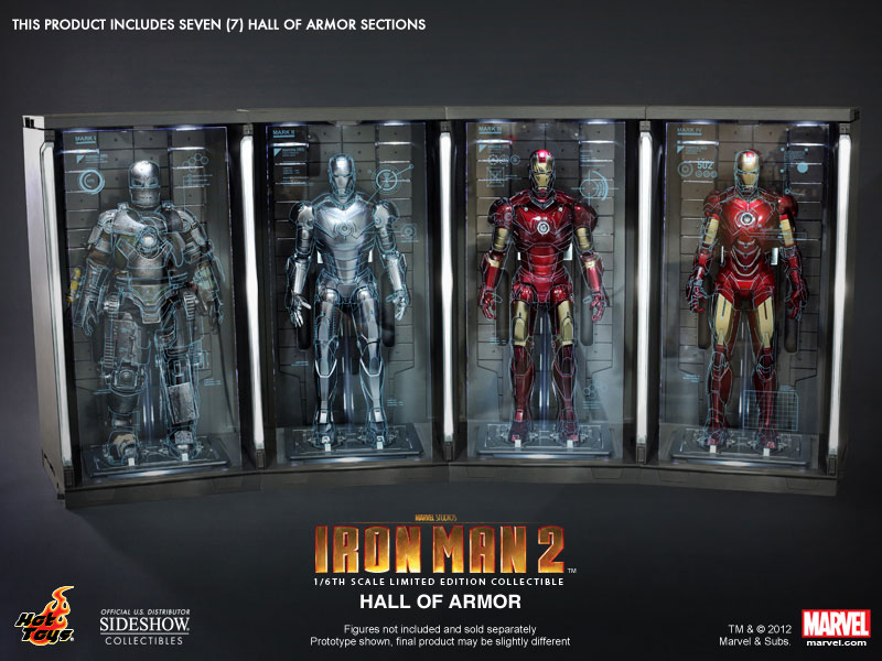 Hot toys hall of armor set of 7 deals