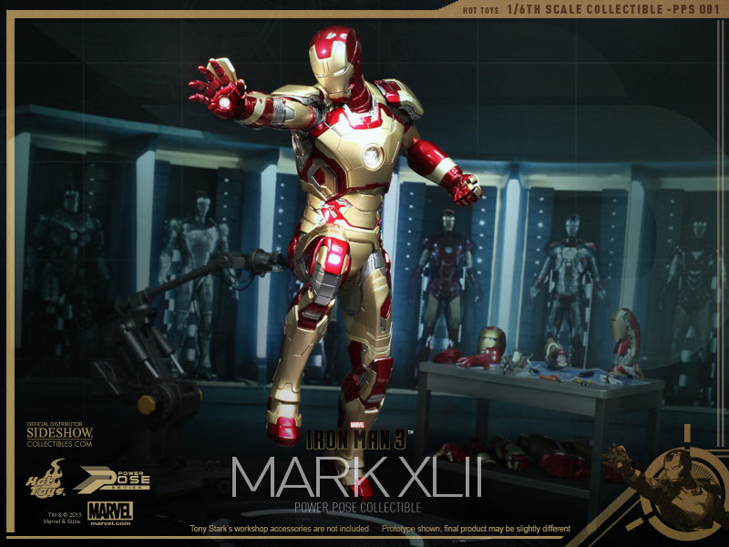 最終値下げMARK XLII 1/6スケールフィギュア Marvel Iron Man Mark XLII Sixth Scale Figure by Hot Toys