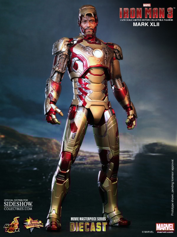 Marvel Iron Man Mark XLII (42) Sixth Scale Figure by Hot Toy
