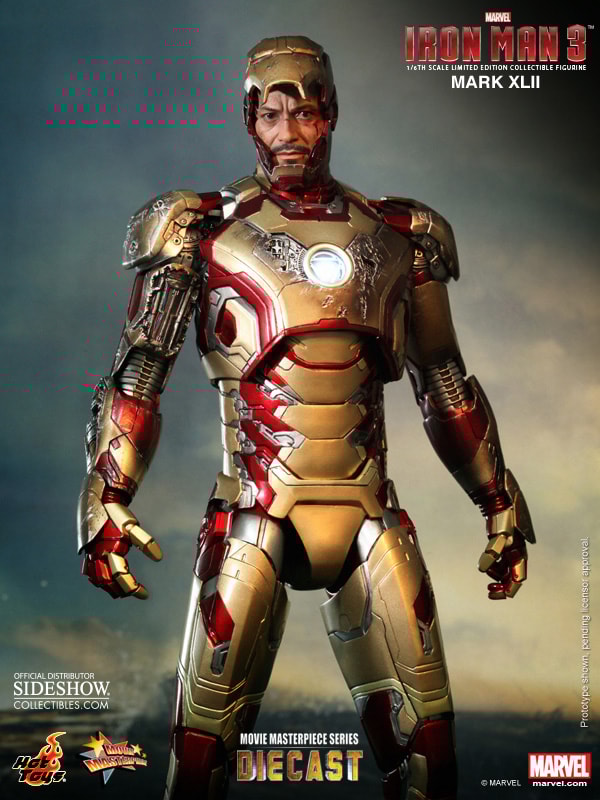 Marvel Iron Man Mark XLII (42) Sixth Scale Figure by Hot Toy