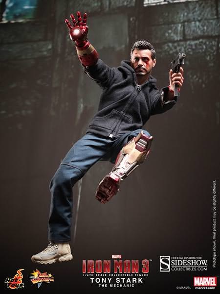 Hot toys iron man 3 tony stark the mechanic clearance