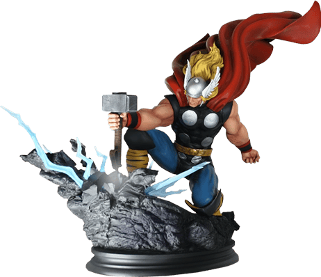 Marvel Thor Strike Down Statues  View 2
