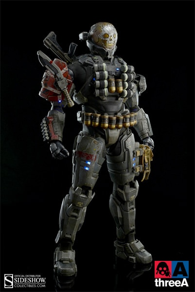 ThreeA HALO REACH フィギア 3A スパルタン　ヘイロー 3A halo reach Bambaland Exclusive Spartan Mark V EVA silver