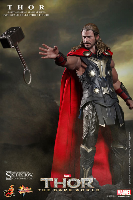 Marvel Thor - Asgardian Light Armor Sixth Scale Figure  Exclusive Edition View 3