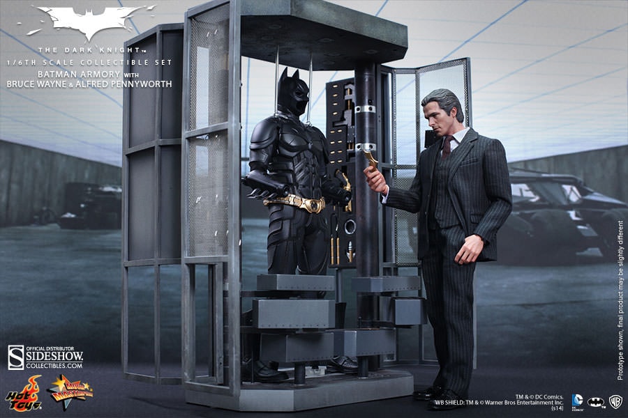 Batman Armory with Bruce Wayne and Alfred by Hot Toys Sideshow