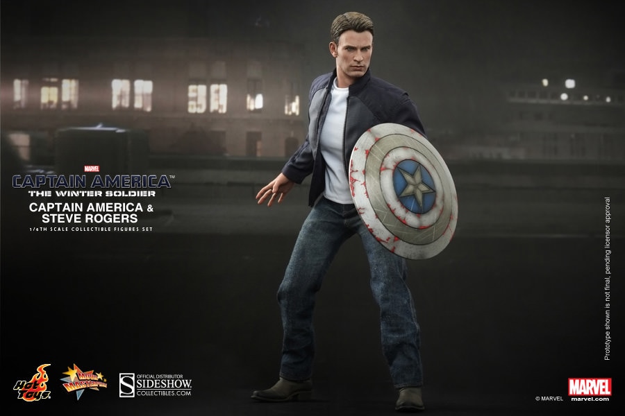 Marvel Captain America and Steve Rogers Sixth Scale Figure  View 1
