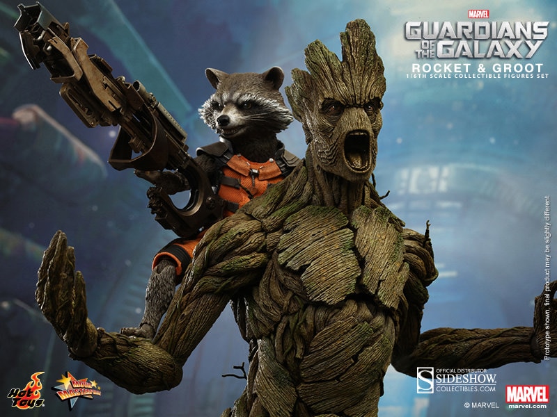 Rocket and Groot by Hot Toys Sideshow Collectibles