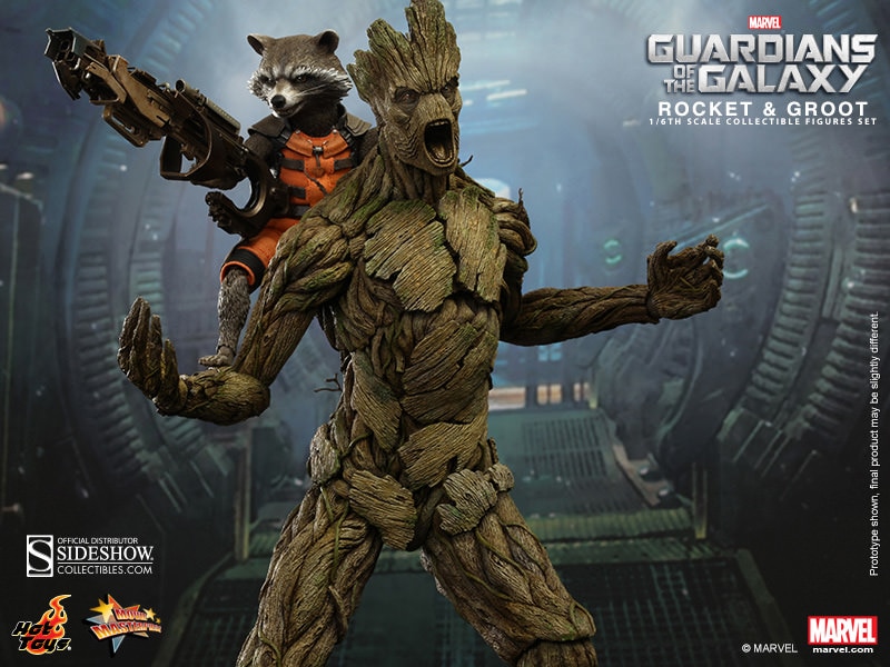 Marvel Rocket and Groot Sixth Scale Figure  Exclusive Edition View 2