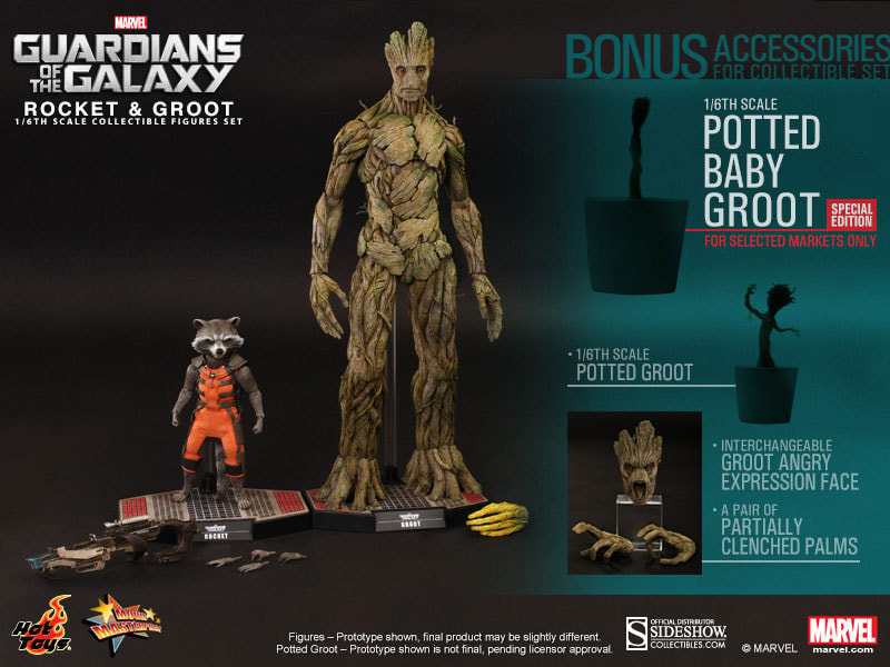 Marvel Rocket and Groot Sixth Scale Figure  Exclusive Edition View 8