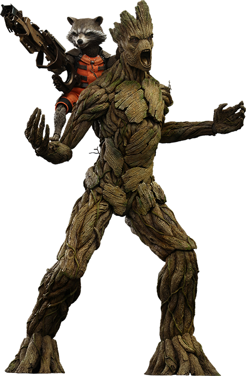 Marvel Rocket and Groot Sixth Scale Figure  Exclusive Edition View 9