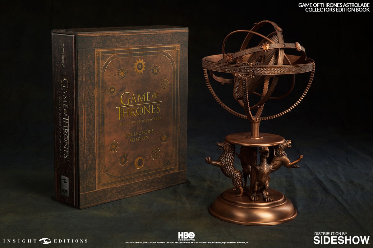 Game of Thrones Astrolabe with Game of Thrones A Pop-Up Guide to Westeros Collectors Edition- Prototype Shown