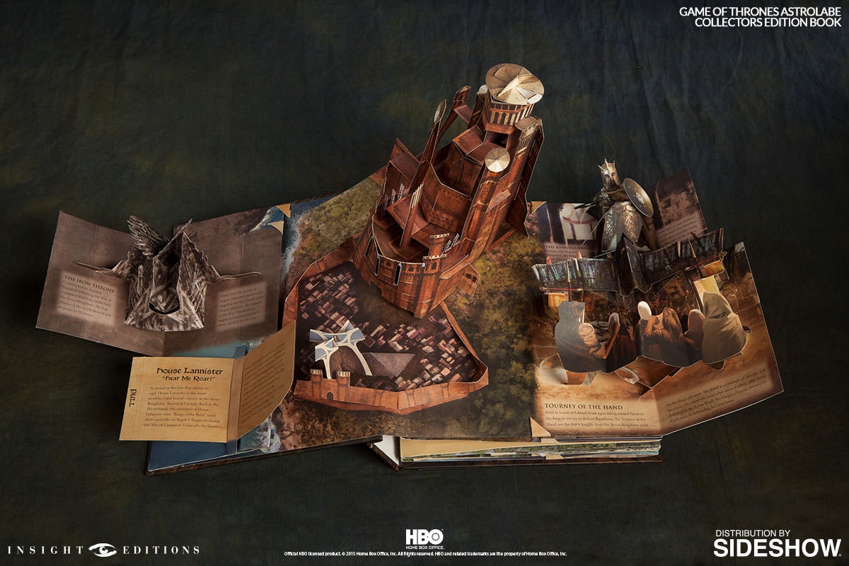 Game of Thrones Astrolabe with Game of Thrones A Pop-Up Guide to Westeros Collectors Edition- Prototype Shown