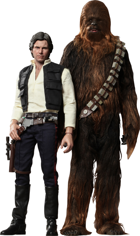 Han Solo and Chewbacca