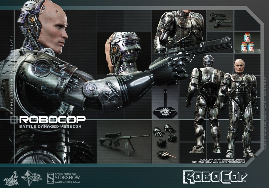 Robocop RoboCop Battle Damaged Version Sixth Scale Figure by Robocop RoboCop Battle Damaged Version Sixth Scale Figure by