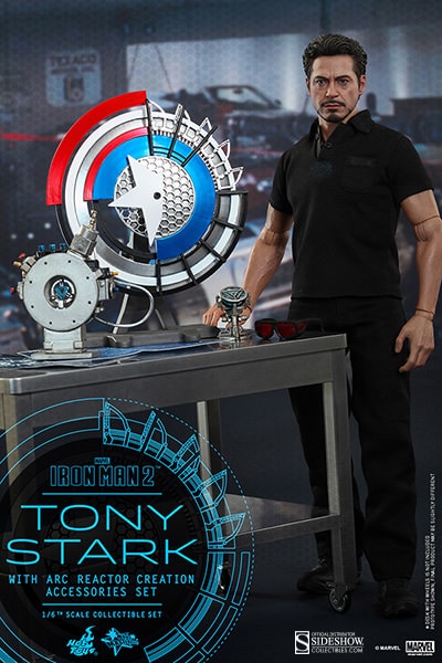 Marvel Tony Stark with Arc Reactor Creation Accessories Coll