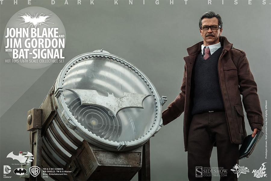 DC Comics John Blake and Jim Gordon with Bat-Signal Collecti