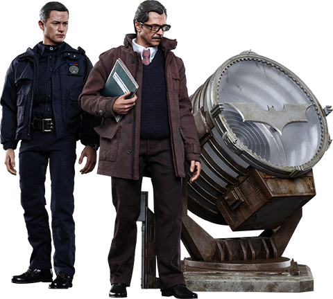 DC Comics John Blake and Jim Gordon with Bat-Signal Collecti
