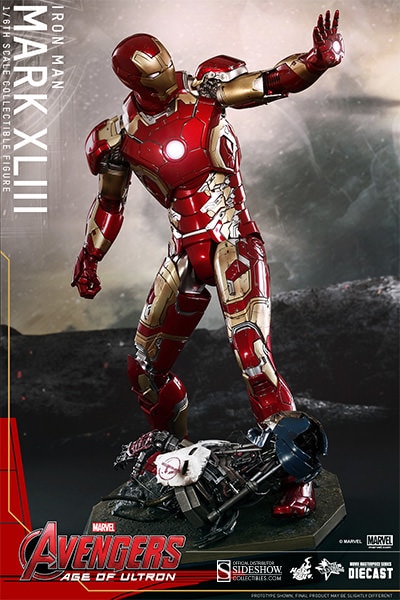 Collectible Iron Man Mark 43 Action Figure 50cm - Marvel Official
