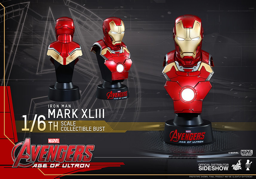 Marvel Iron Man Mark XLIII Collectible Bust by Hot Toys | Sideshow