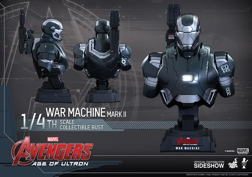 Marvel War Machine Mark II Quarter Scale Collectible Bust by Marvel War Machine Mark II Quarter Scale Collectible Bust by