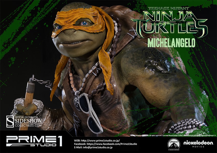 Teenage Mutant Ninja Turtles Michelangelo Polystone Statue  (Prototype Shown) View 16