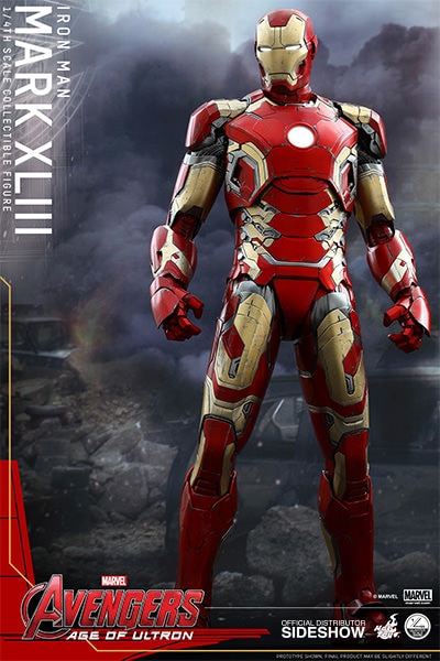 IRON MAN MARK XLIII フィギュア ZD Toys Marvel Ironman Mark XLIII MK 43 Deluxe Ver