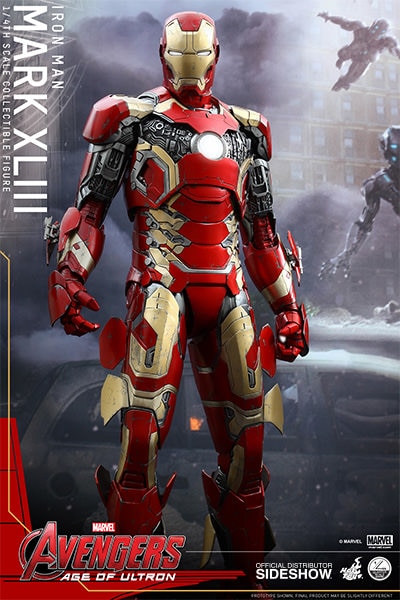 Collectible Iron Man Mark 43 Action Figure 50cm - Marvel Official