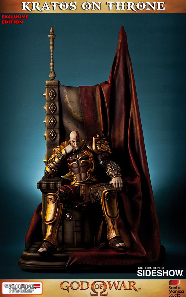 Kratos on Throne Exclusive Edition - Prototype Shown