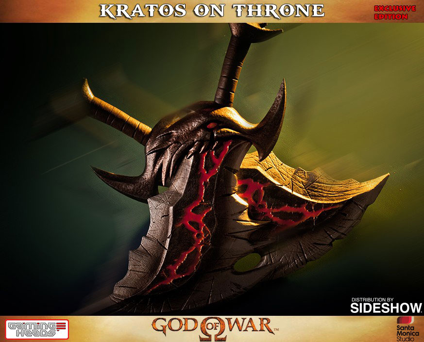 Kratos on Throne Exclusive Edition - Prototype Shown