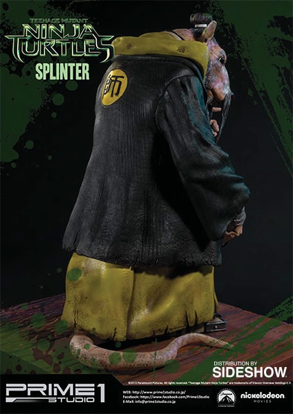 Teenage Mutant Ninja Turtles Splinter Polystone Statue  (Prototype Shown) View 6
