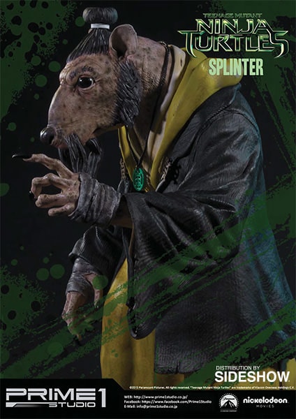 Teenage Mutant Ninja Turtles Splinter Polystone Statue  (Prototype Shown) View 7