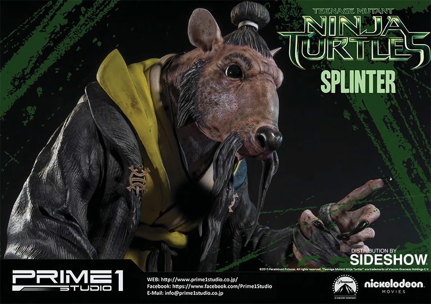 Teenage Mutant Ninja Turtles Splinter Polystone Statue  (Prototype Shown) View 9