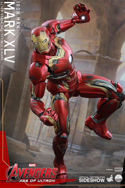 Marvel Iron Man Mark XLV Quarter Scale Figure by Hot Toys