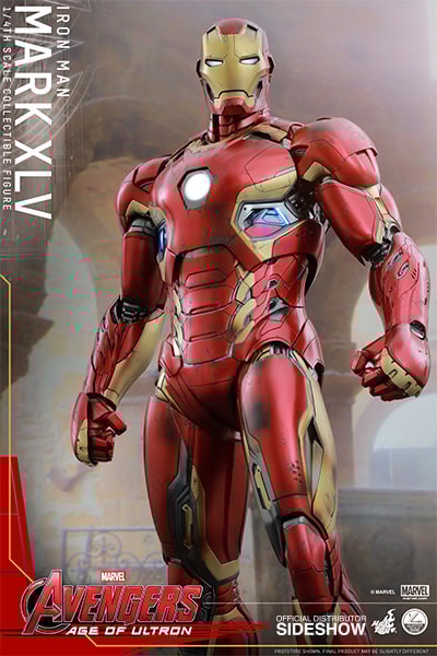 Marvel Iron Man Mark XLV Quarter Scale Figure by Hot Toys