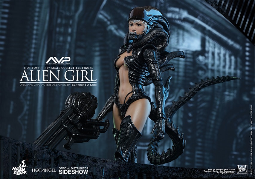 Alien VS Predator Alien Girl Sixth Scale Figure  (Prototype Shown) View 8