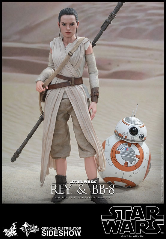 Star Wars Rey and BB 8 Sixth Scale Figure Set by Hot Toys