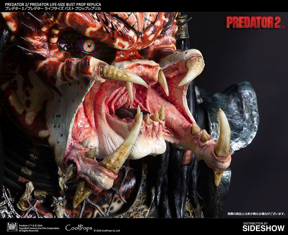 セール商品が満載 Predator CoolPr by Replica Prop Bust Life-Size 2 Predator 2 エイリアン