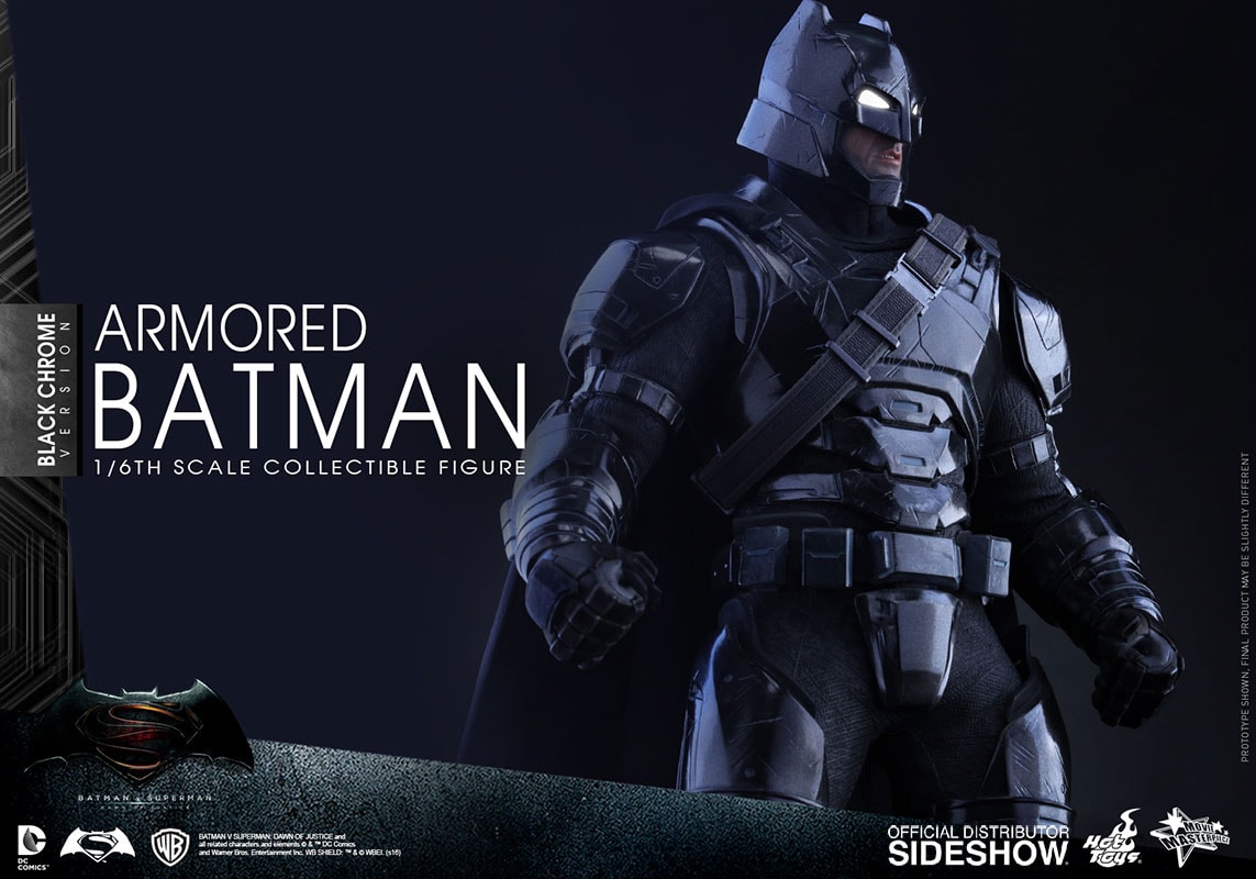 DC Comics Armored Batman Black Chrome Version Sixth Scale Fi