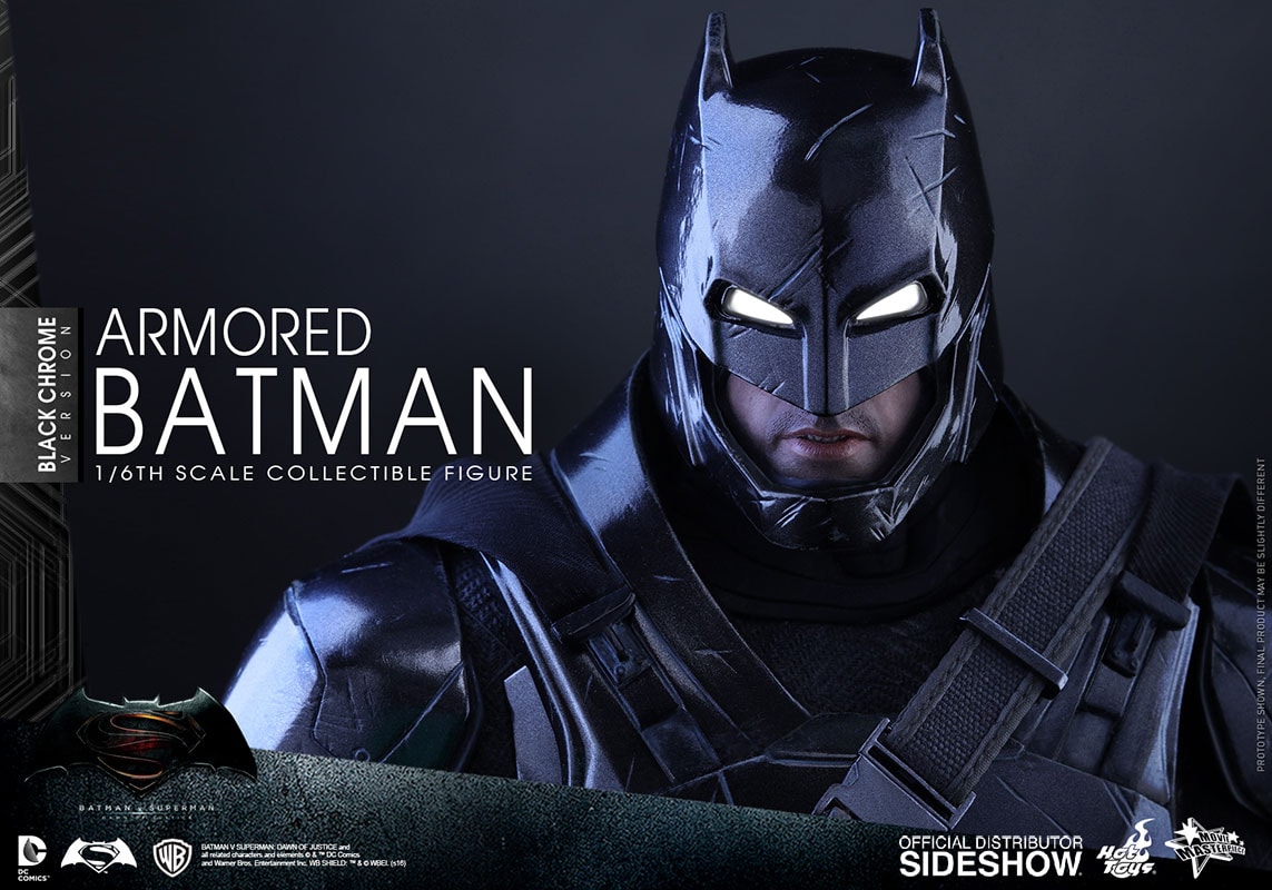DC Comics Armored Batman Black Chrome Version Sixth Scale Figure  Exclusive Edition (Prototype Shown) View 7