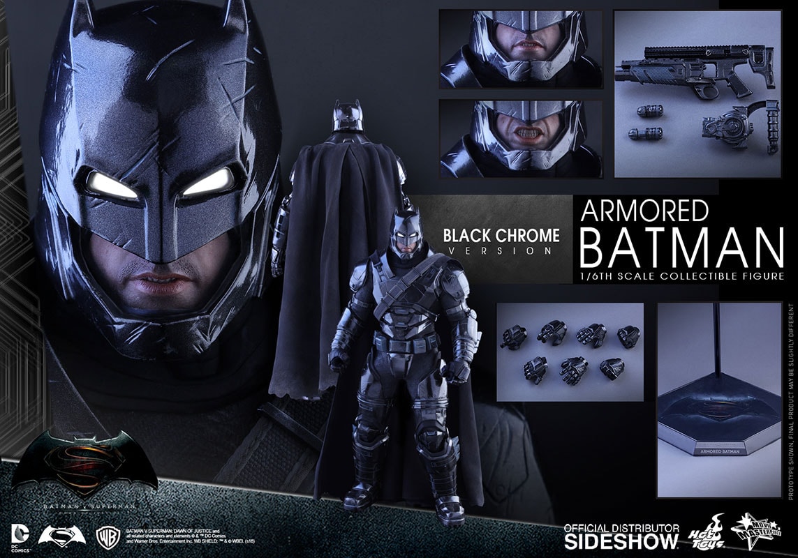 DC Comics Armored Batman Black Chrome Version Sixth Scale Fi